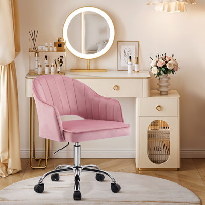 Pink Velvet Office Chairs | Refresh Your Space